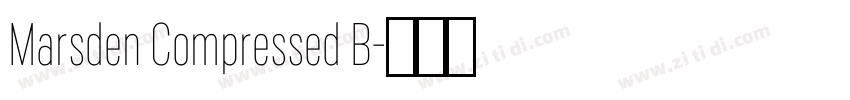 Marsden Compressed B字体转换